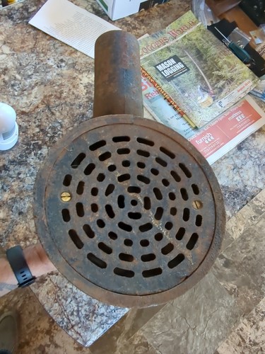Vintage Tyler 3" In Floor Cast Iron Floor Drain P-trap With Grate - Picture 6 of 12