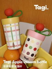 Tagi i Imagine an apple Large capacity straw stainless steel water cup Gift