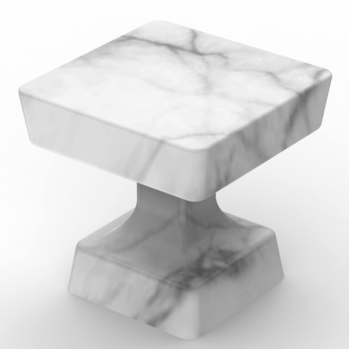 10 Pack 1.2 Inch Cabinet Knobs White Marble Kitchen Cabinet - Picture 10 of 12