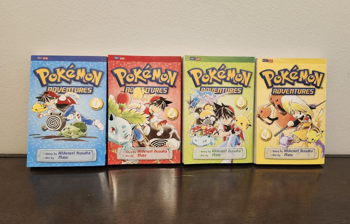 Pokemon Adventures Books Collector's Edition Manga Vol 1-2-3-4
