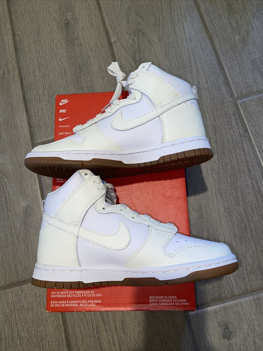 靴 28cm NIKE WMNS DUNK HIGH UP WHITE Nike Dunk High White Sail Gum Shoes Womens Size: 8 NEW | eBay