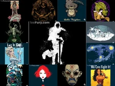 TeeFury T-Shirt Women's XXL or XL X-Large Various Designs, You Pick - Brand NEW