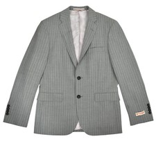 Brooks Brothers Mens Grey Striped Wool Blend Sports Coat Blazer 38R Reg 0035-3