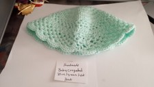 Hand Made Green Crochet Baby Hat