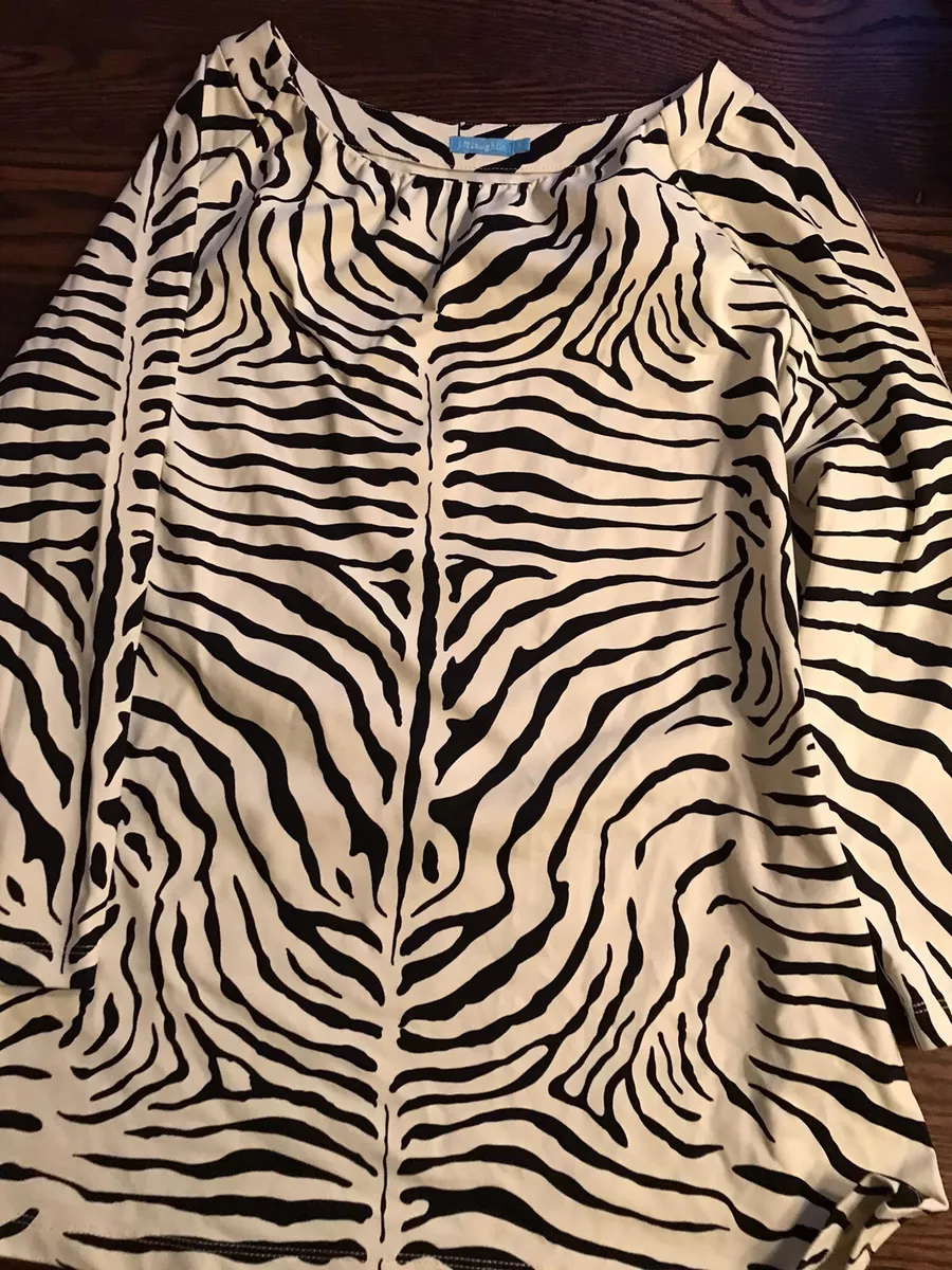 ladies zebra print blouse