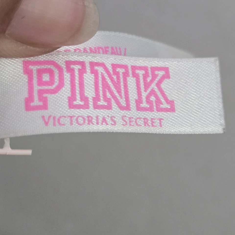 Sujetador Victoria's Secret ROSA Mujer Pequeño Marrón Leopardo Encaje Bandeau Con Aros Foto 3 de 4