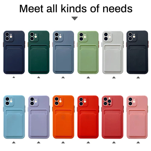 Case For iPhone 15 14 Plus 13 12 11 Pro Max X XR XS 7+ Card Holder Wallet Cover