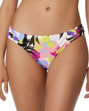 Bar Iii Women's Paradise Garden Tab-Side Hipster Bikini Bottoms, Small, 44