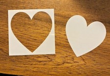Heart Reusable 10 MIL Laser Cut Mylar Stencil Art Supplies Airbrush Painting