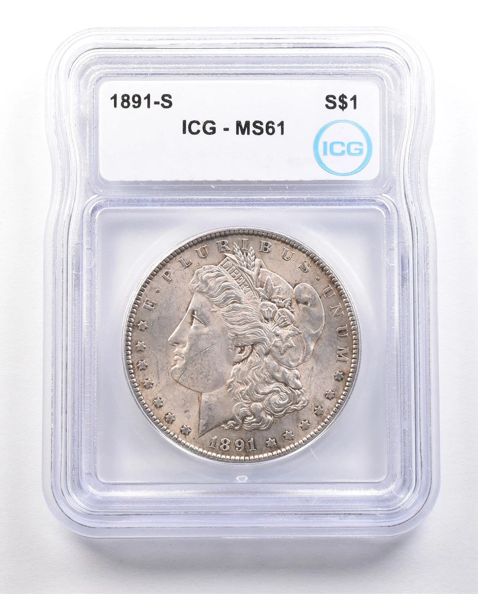 MS 61 Graded 1891 Year Morgan US Dollars (1878-1921) for sale | eBay