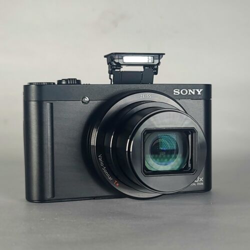 Sony Cyber-shot DSC-WX500 18,2MP 30x Black Digital Camera Excellent Original Box - Foto 1 di 17