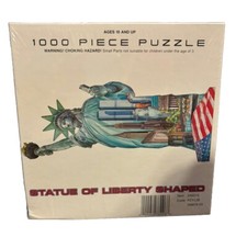 Jigsaw Puzzle FX Schmid 1000 Pc Statue Of Liberty Shaped Twin Towers New In Box