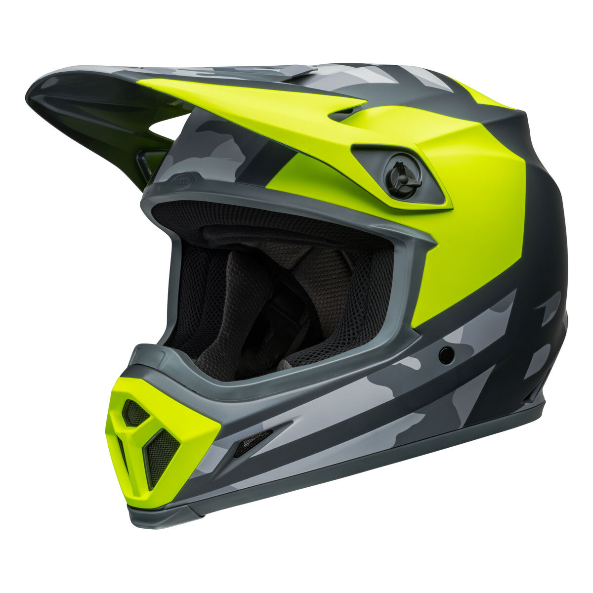 Motocross Helmet Bell MX-9 MIPS Alter Ego Yellow Fluorescent Camo