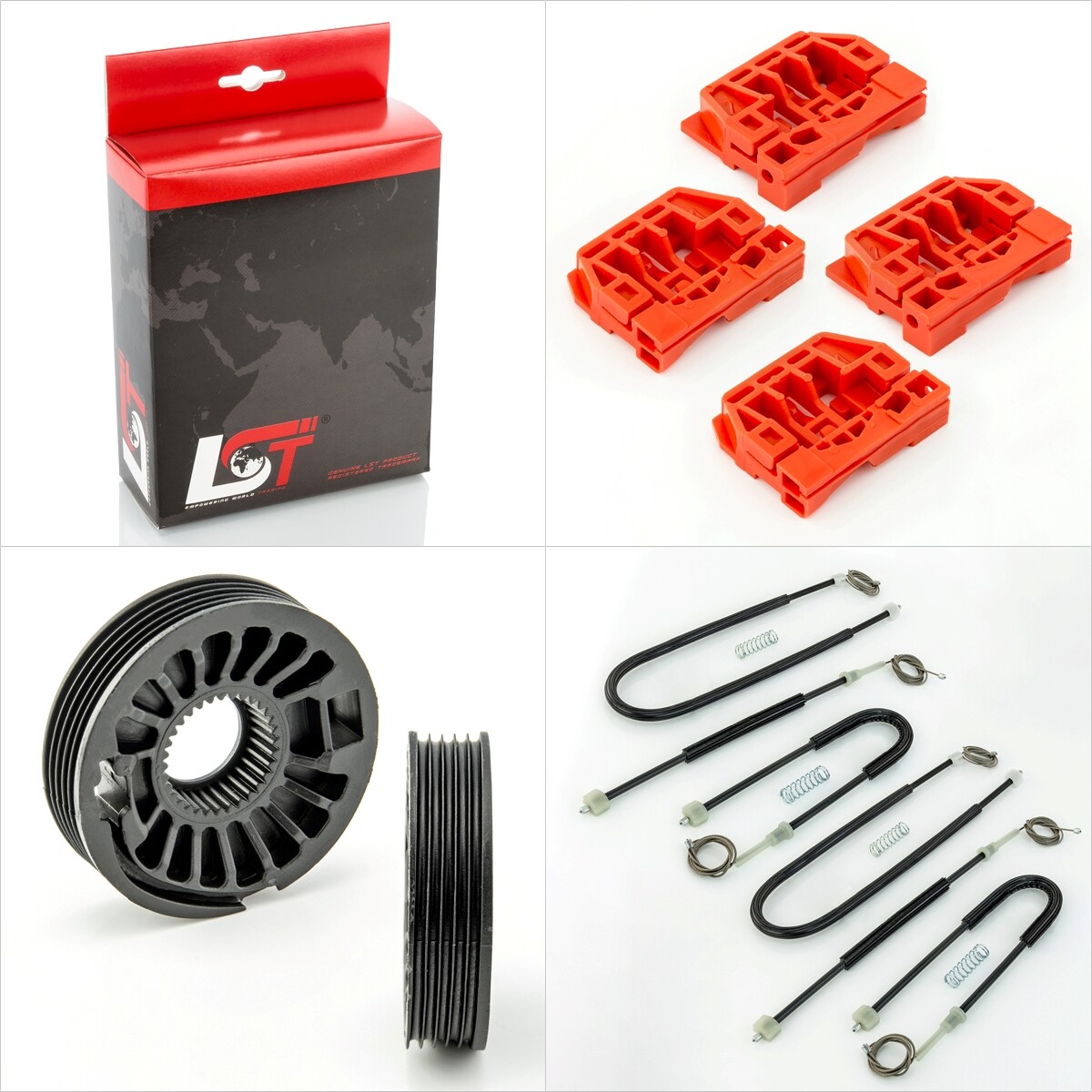 Window Lifter Repair Kit Front Left & Right - For VW Touran 1T