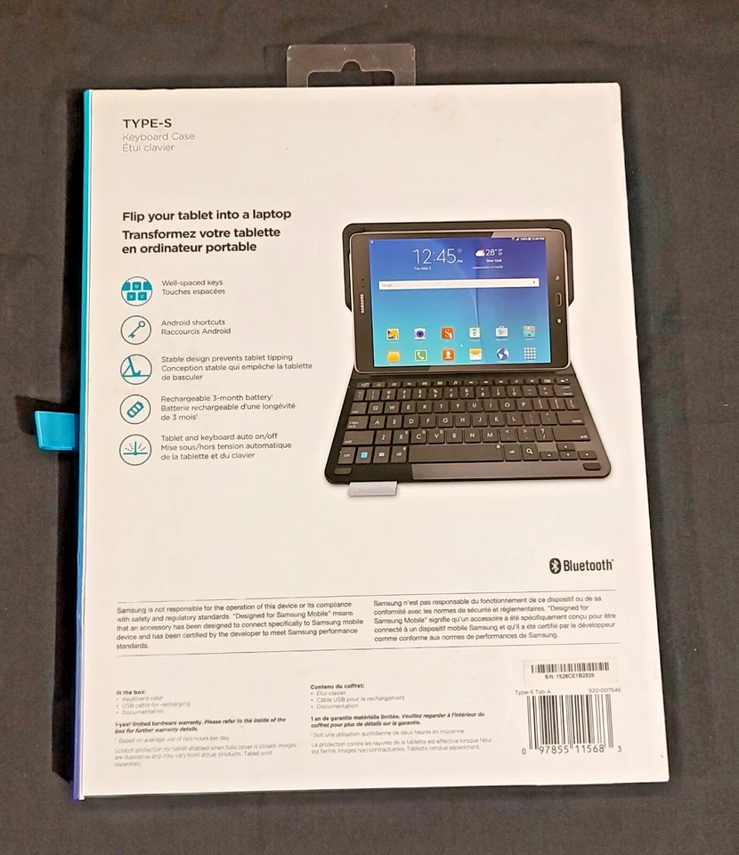 罗技 Type-S 键盘保护壳 适用于三星 Galaxy Tab A 9.7 — 第 2/4 张图片