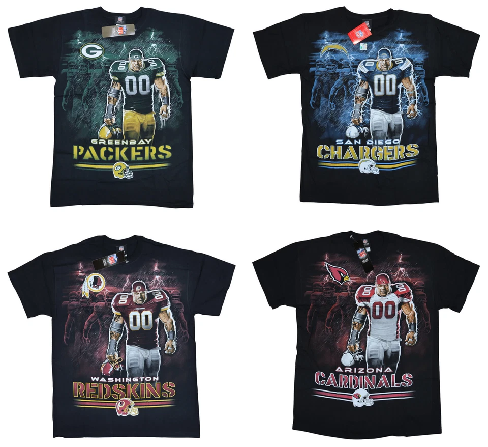 NFL Team Apparel Liquid Blue Player Tunnel Graphic Print Men's T-Shirt NWT