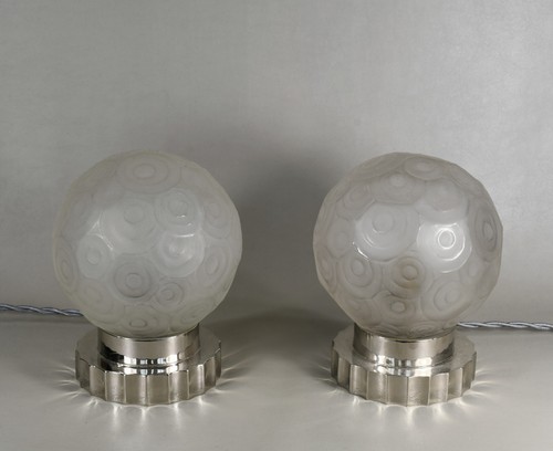 SABINO : FRENCH 1930 ART DECO LAMP #1 .. muller daum era 1925 France - Picture 12 of 12
