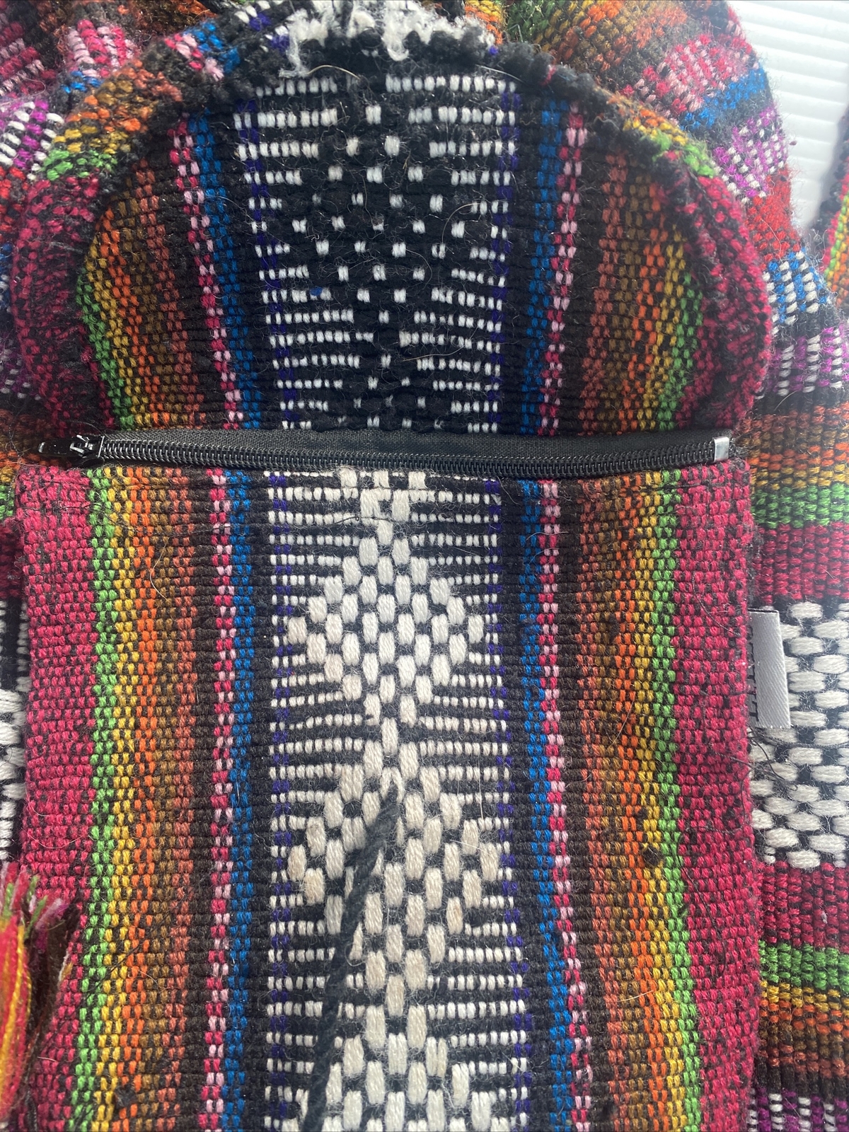 Mexican Blanket Mini Backpack Drawstring Outside … - image 9