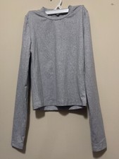 TEENS/GIRLS LONG SLEEVE FLARE LEG PANTS SET GREY  SZ XXS  NWOT