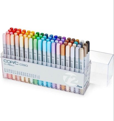 Copic Sketch Markers 72 Color Set with Case Anime Manga Art Marker Pen Japan