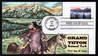 USA, SCOTT # C147, COLLINS FDC COVER 2009 GRAND TETON MOUNTAINS, AMERICAN INDIAN