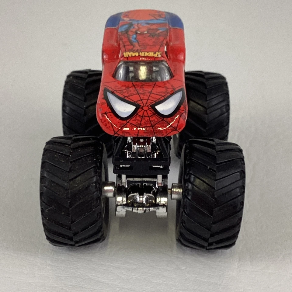 Hot Wheels Monster Jam Truck Marvel Spider-Man Die Cast Vehicles 1:64 Scale - Image 2 of 4