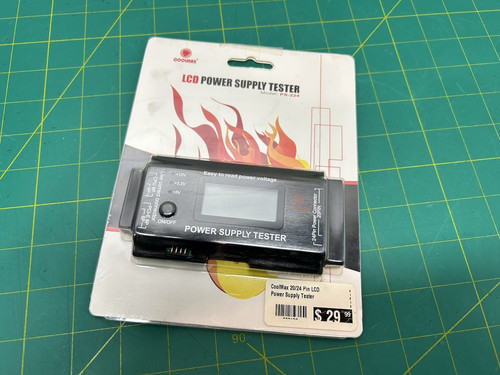 Coolmax Model PS-224 24-Pin LCD Power Supply Tester