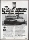 1975 Canadian NL Bilge Cleaner ad M.V. Abegweit PEI Ferry