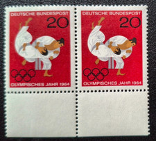 1964 Bund, Mi Nr. 451  Olympische Sommerspiele 1964 Tokio, postfr** Randpaar
