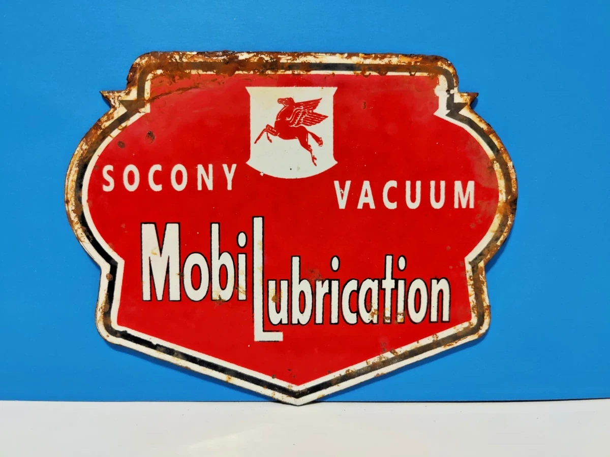 Socony Sign In Mobil Gas & Oil Advertising for sale | eBay