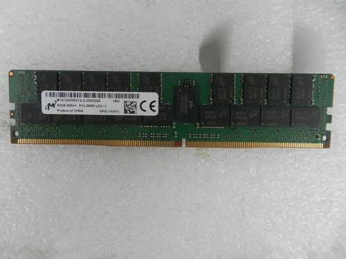 Micron MTA72ASS8G72LZ-2G6B2SG 64GB DDR4-2666V 4DRX4 ECC Server Memory