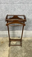 Wood Butler Valet Suit Rack Clothes Hanger