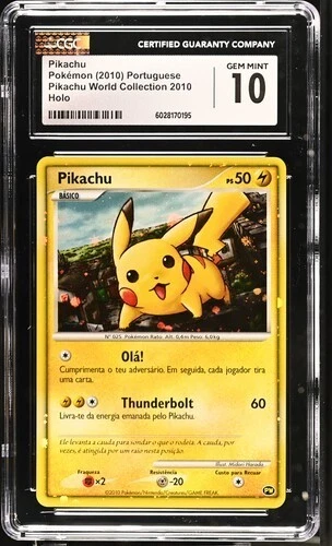 ポケモン　超希少　2010 POKEMON PIKACHU WORLD PRO… Preços baixos em Cartões de jogo de cartas colecionáveis