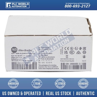 Allen Bradley 1606-XLE480EP / B Essential Power Supply, 120/240 VAC, 480W, New