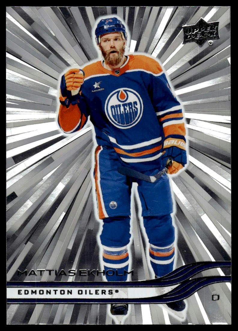 2025-26 Upper Deck #68 Mattias Ekholm Outburst Silver