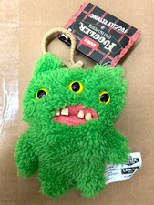 Fuggler Plush Clip-On Keyring Series 5 - Reek-O, Green - 1 ea Free Ship NWT