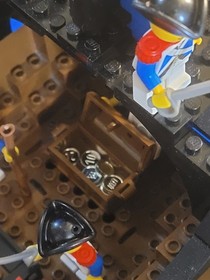 LEGO 6274 Caribbean Clipper 1989 Bluecoat Ship w Sails Cannons Minifigs COMPLETE