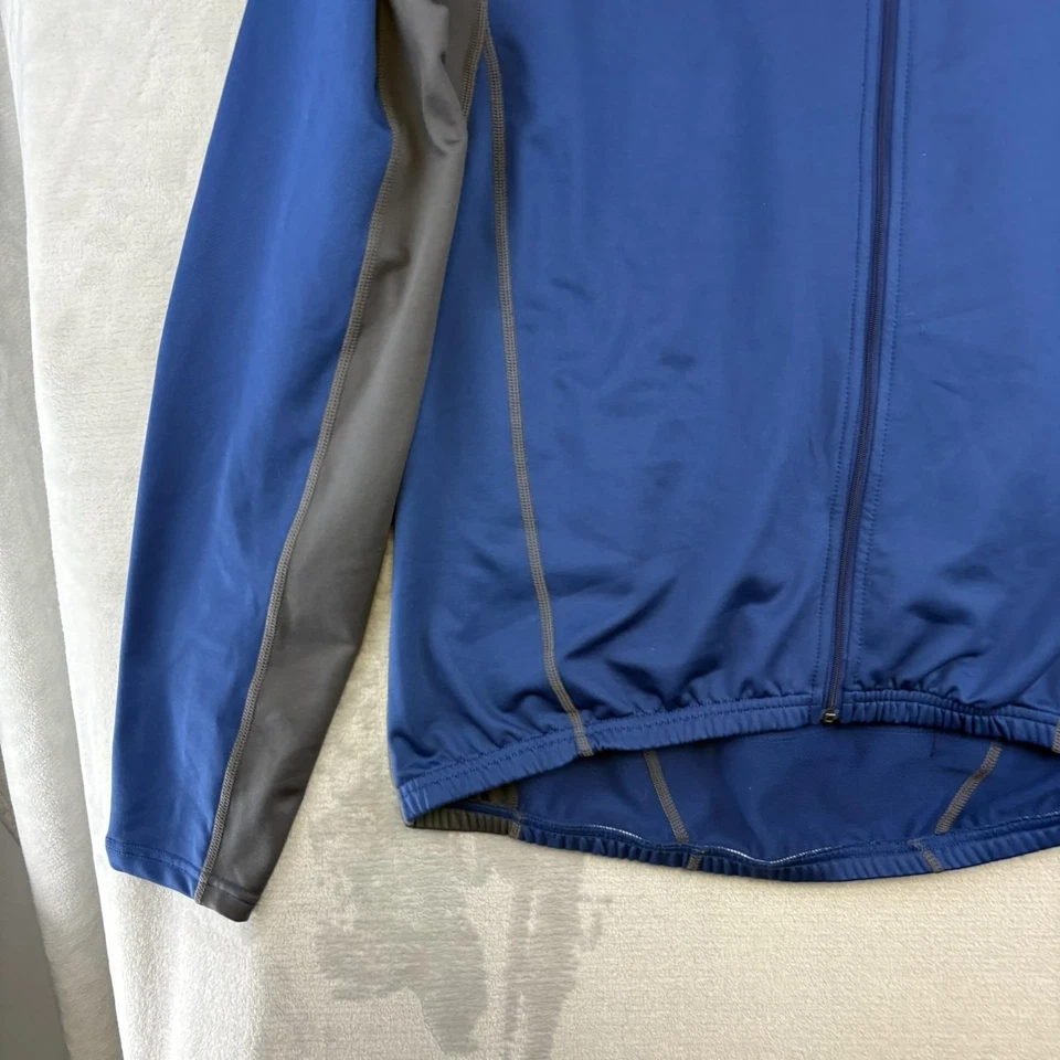 Camiseta térmica de invierno Novara para ciclismo para hombre XL azul gris manga larga cremallera completa Foto 4 de 4