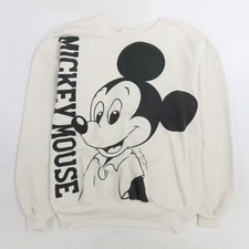 Vintage Mickey Mouse Disney Sweatshirt Size Large Double Sided 90s