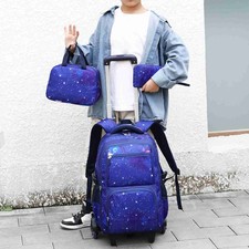 Bag Bag Kids Rolling Backpack For Boys Girls Luggage Wheeled Backpack Trollh TD