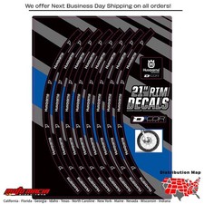 D-COR RIM DECALS 21" HUSQ LOGO FRONT 40-80-210 fitment in desc
