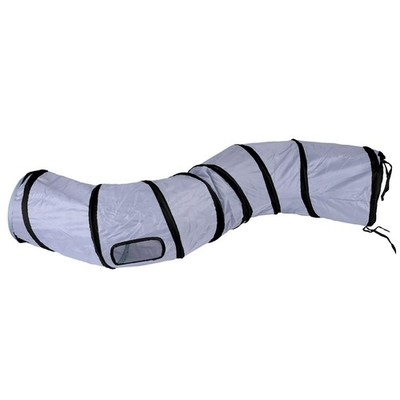 iCAGY Cat Tunnel for Indoor Cats, Rabbit 47'' (Shape S), Dark Grey