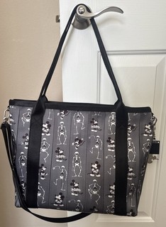 Pre Owned Disney Harveys Seatbelt Bag Skeleton Dance Mickey Mouse Tote