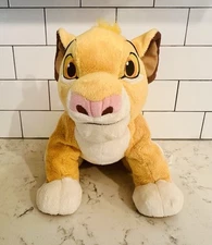 The Lion King Young Simba Genuine Disney Store 13” Stuffed Toy Animal Plush