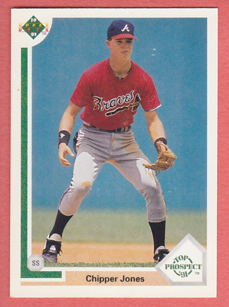 1991 Upper Deck #55 Chipper Jones Rookie RC Atlanta Braves
