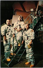 c1960s KENNEDY SPACE CENTER Florida NASA Postcard / Apollo 8 Crew / Jim Lovell