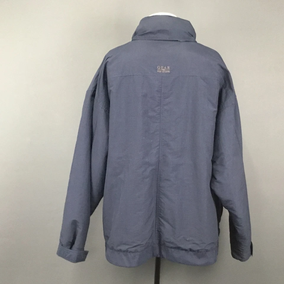 Chaqueta Johns Hopkins Para Hombres XL Azul Equipamiento para Deportes Nylon Abrigo con Capucha Exterior Foto 2 de 4