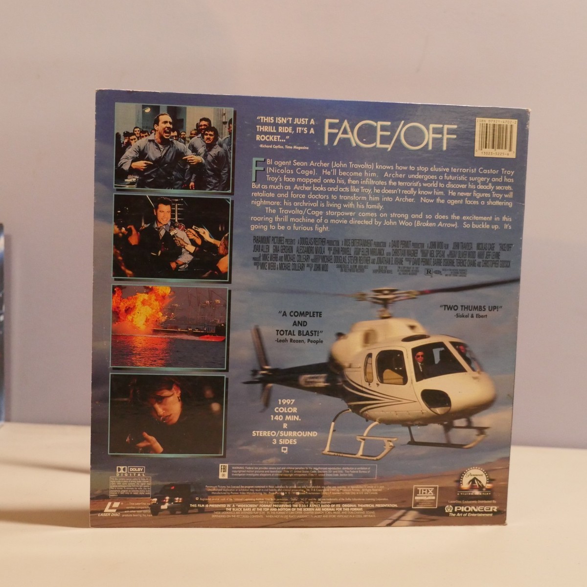 Face/Off Lasderdisc THX Widescreen CLV NTSC USED John Travolta