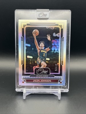 2024-25 Panini One and One JALEN JOHNSON #/75 Sealed Holo Foil 61 Atlanta Hawks