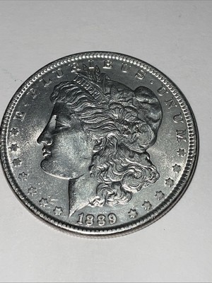 1889 Morgan Silver Dollar Brilliant Uncirculated Details